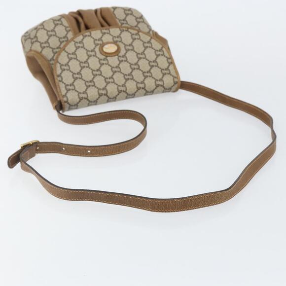 GUCCI GG Plus Supreme Shoulder Bag PVC Leather Beige Gold Auth th6331 - Picture 7 of 16